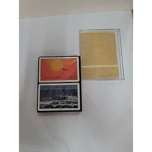 Vintage UNION CARBIDE Redislip Playing Cards 2 Sealed Decks In Case ADVERTISING